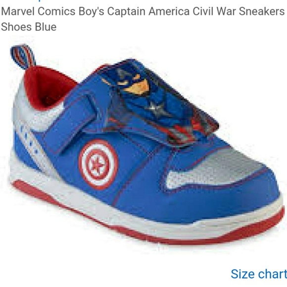 Marvel Other - NWOT "Captain America" Reversible sneakers size 9